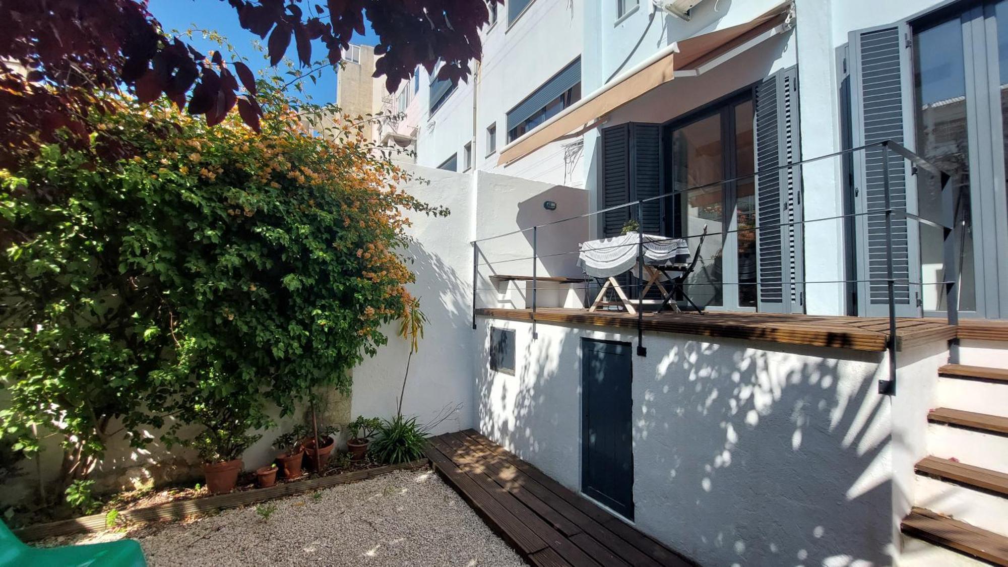 Apartment With Private Garden - Central Location Lisboa Rom bilde